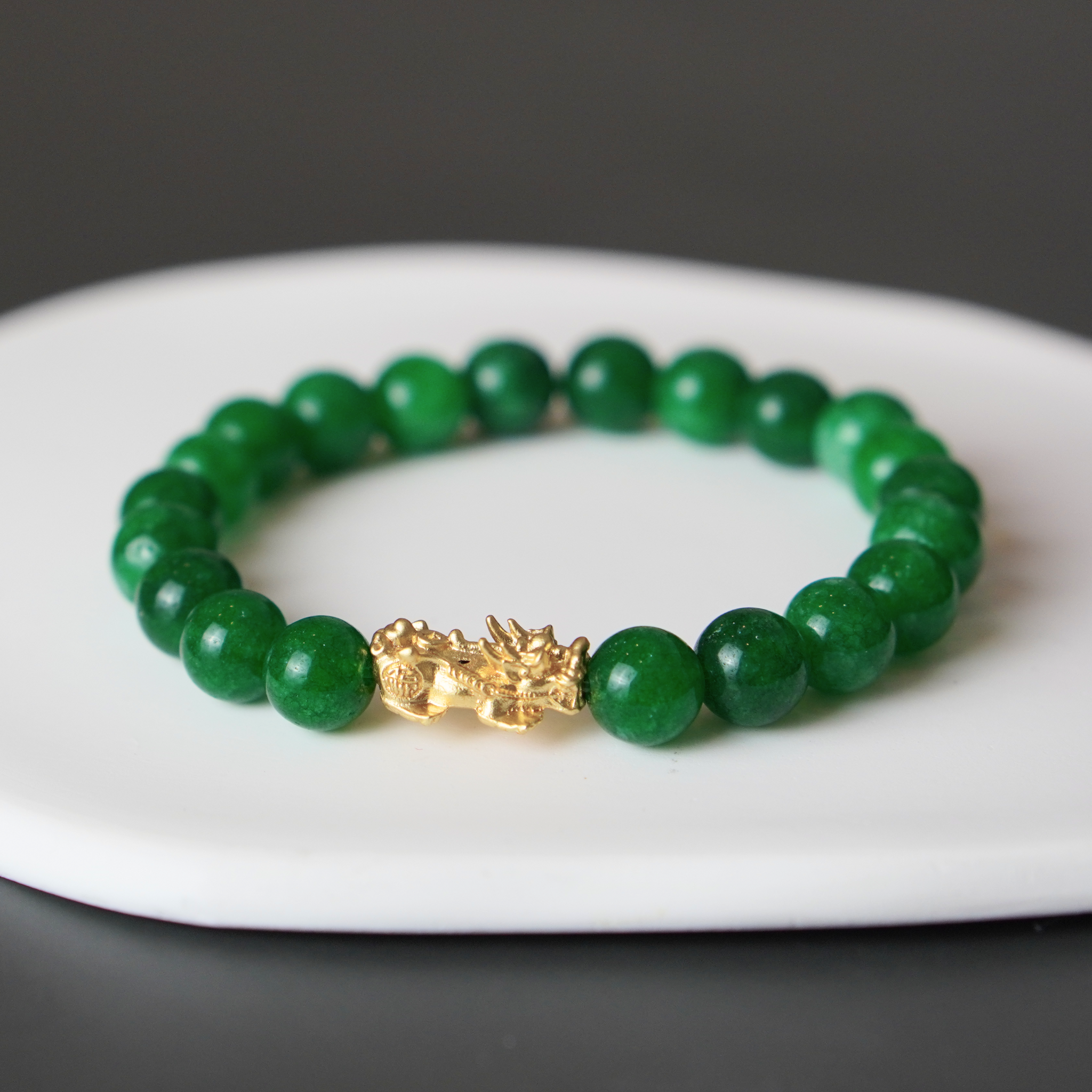 2024 Emerald Green Pi Yao Bracelet (Lucky Color of the Year)
