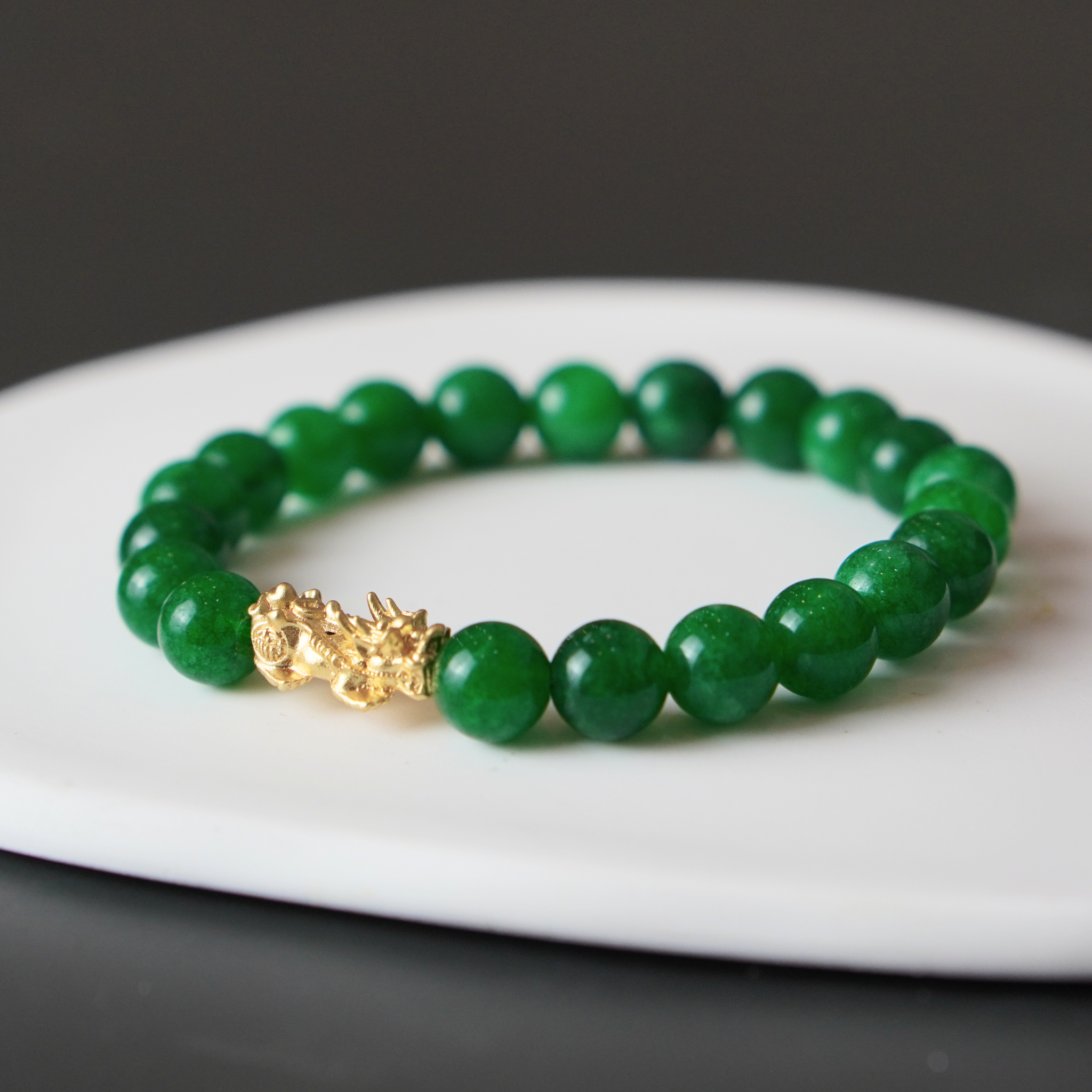 2024 Emerald Green Pi Yao Bracelet (Lucky Color of the Year)