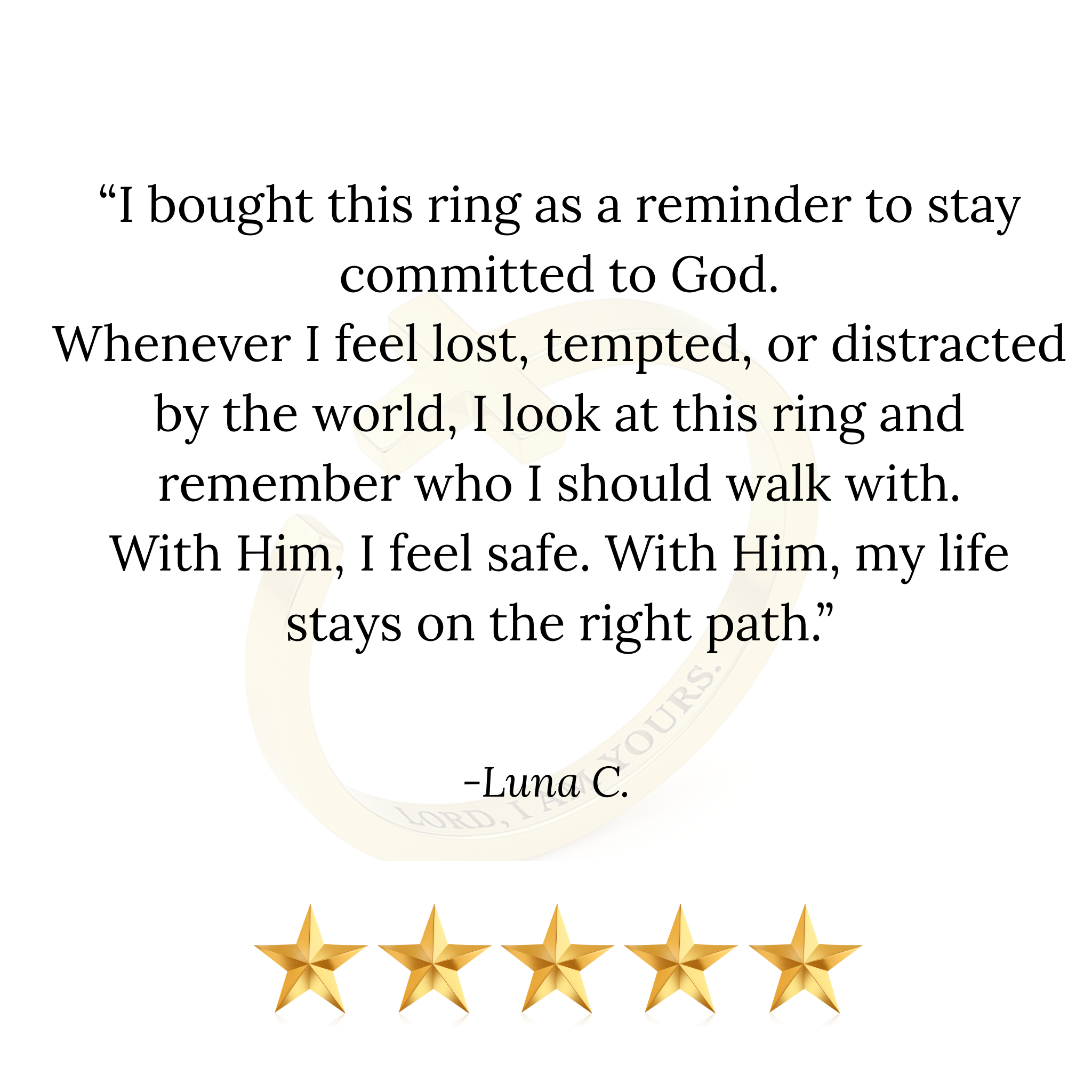 Jesus Commitment Ring