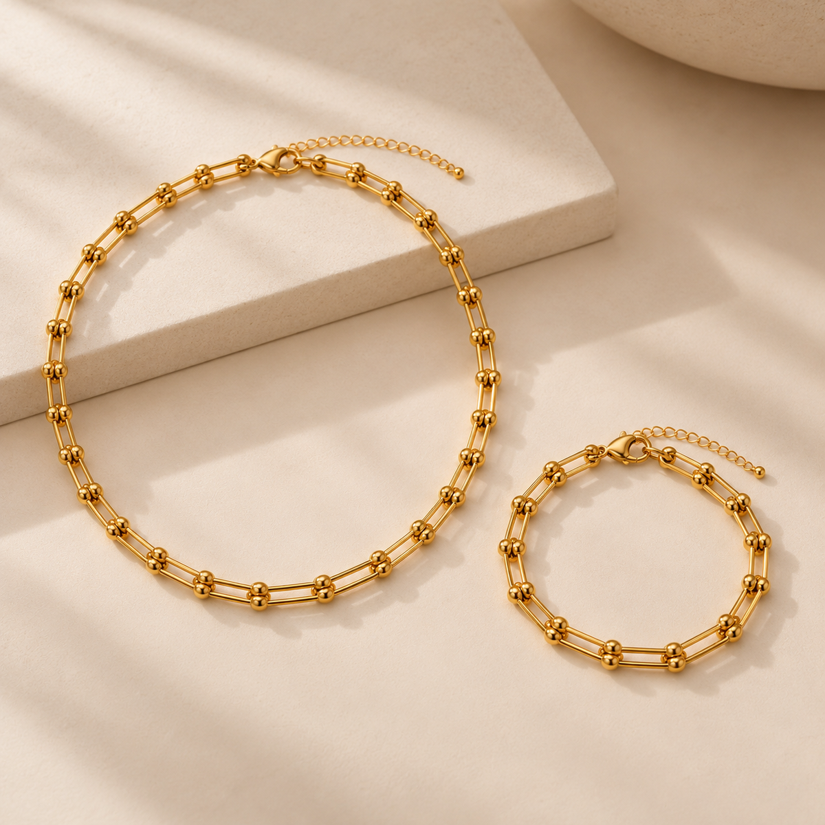 Artemis Necklace and Bracelet Set