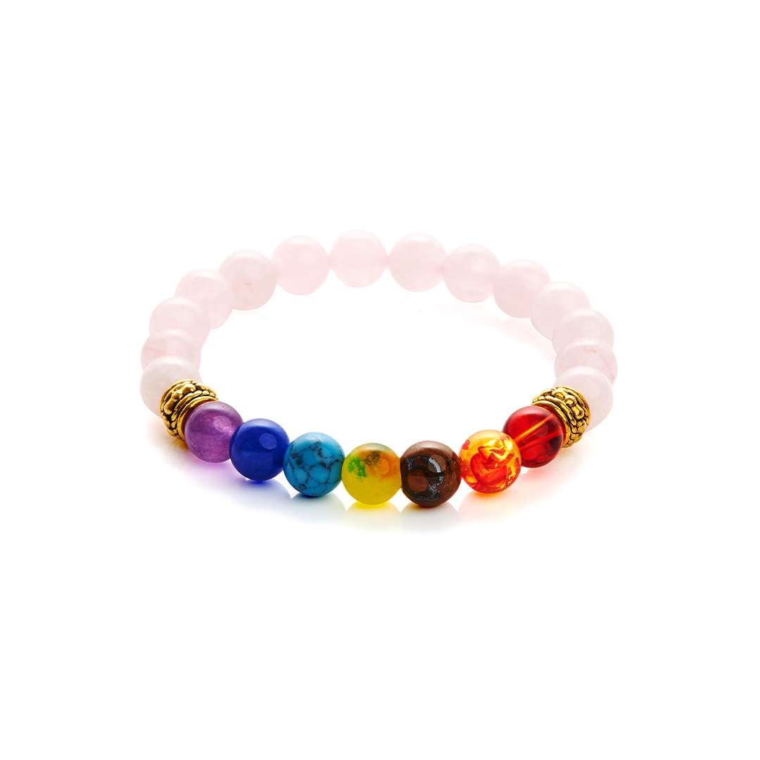 Rose quartz chakra bracelet deals