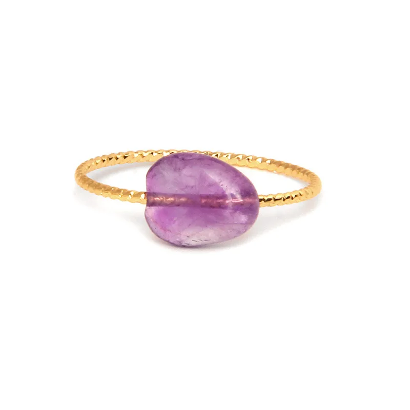 Amethyst Dainty Ring