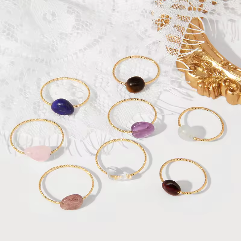 Amethyst Dainty Ring