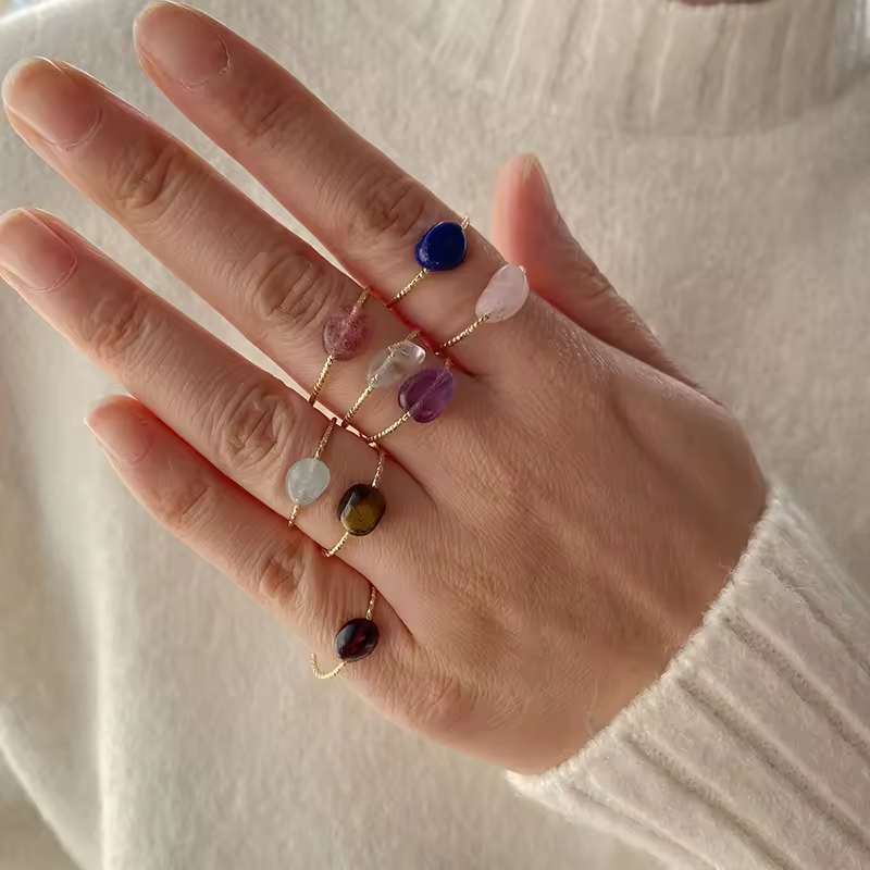 Clear Quartz Dainty Ring