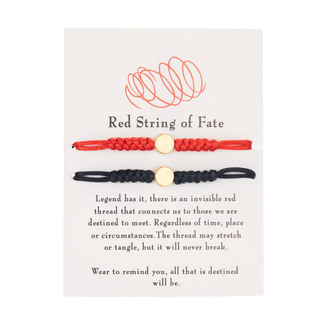 Red String of Fate Bracelet Set: Eternal Connections