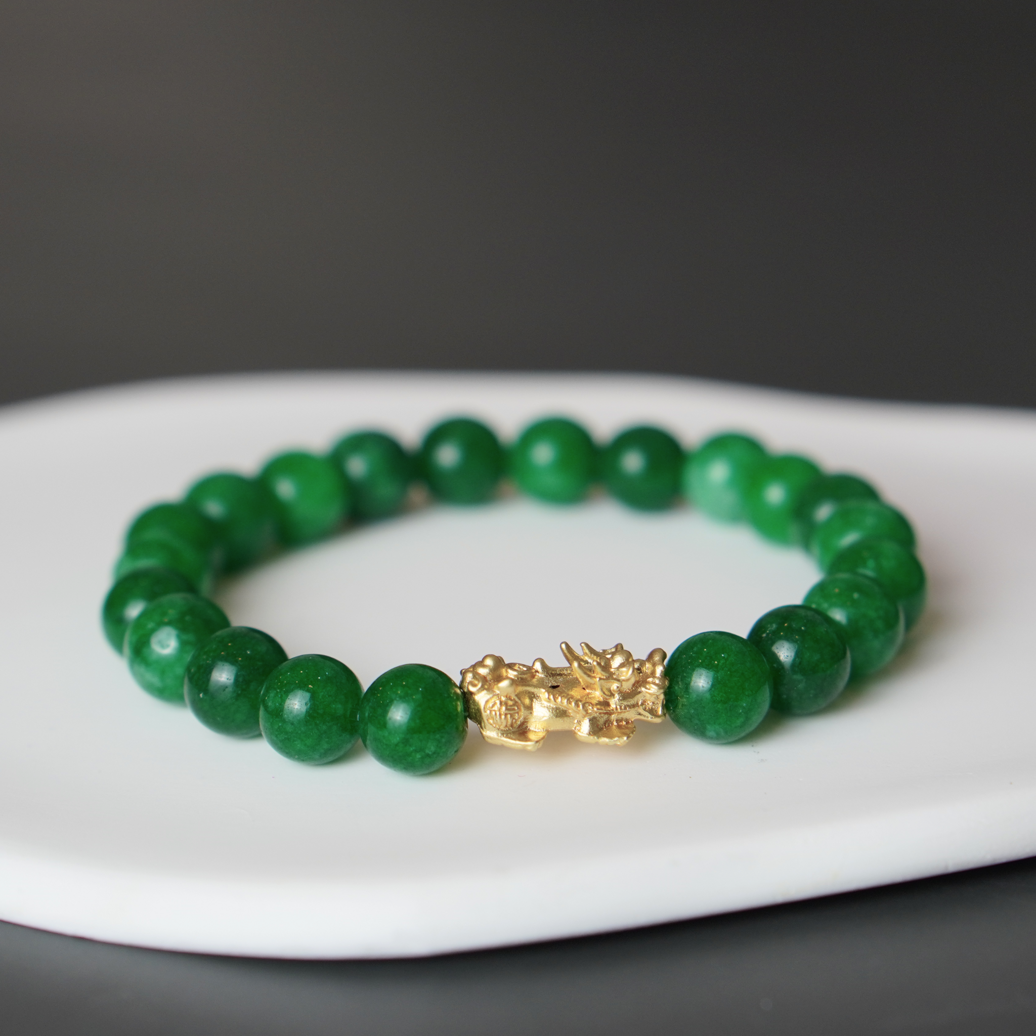 2024 Emerald Green Pi Yao Bracelet (Lucky Color of the Year)