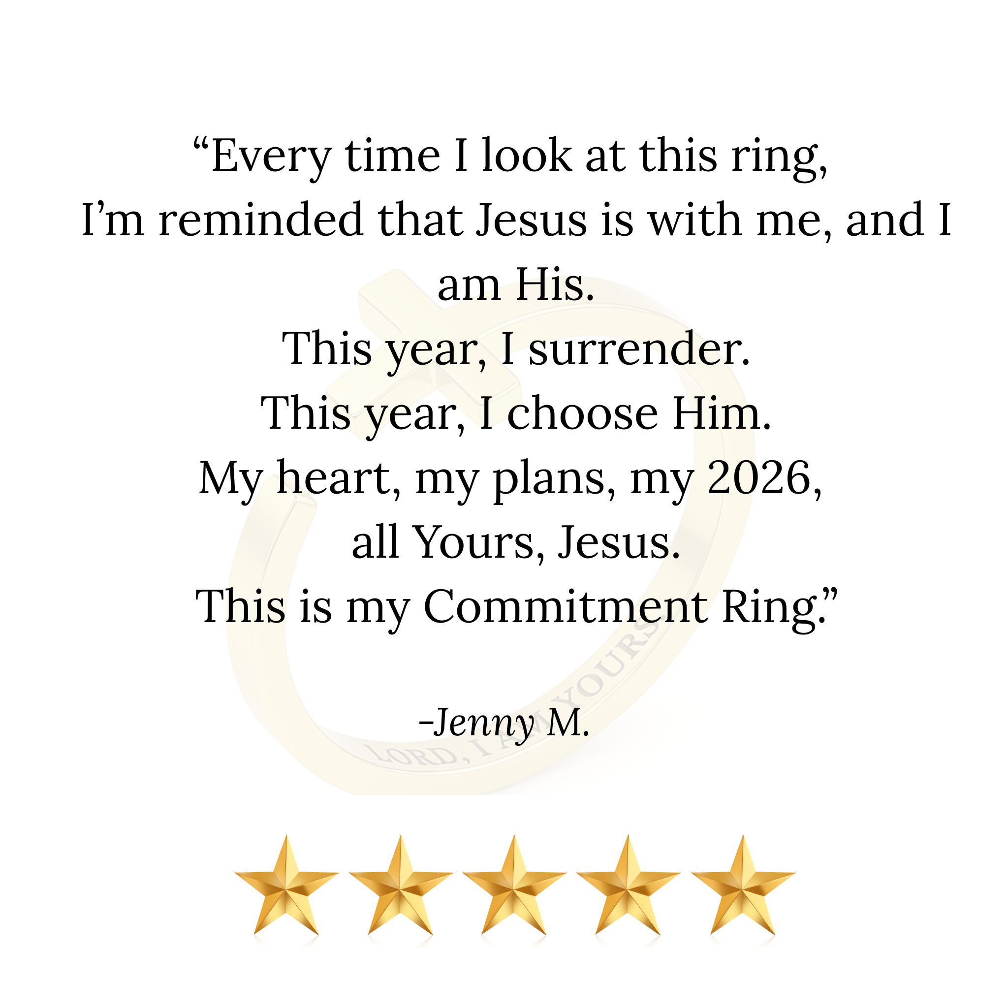 Jesus Commitment Ring