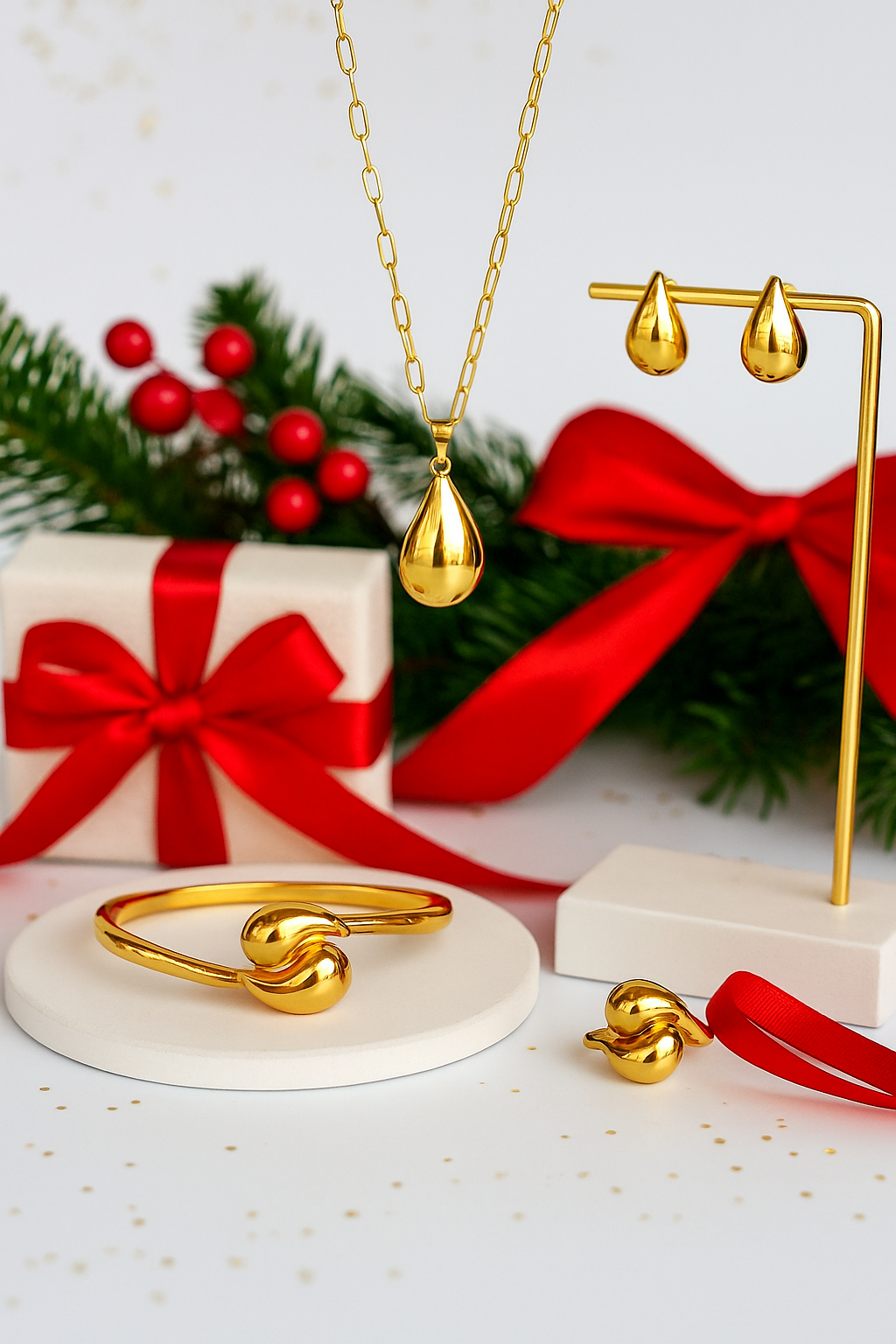 The Teardrop Gold Set