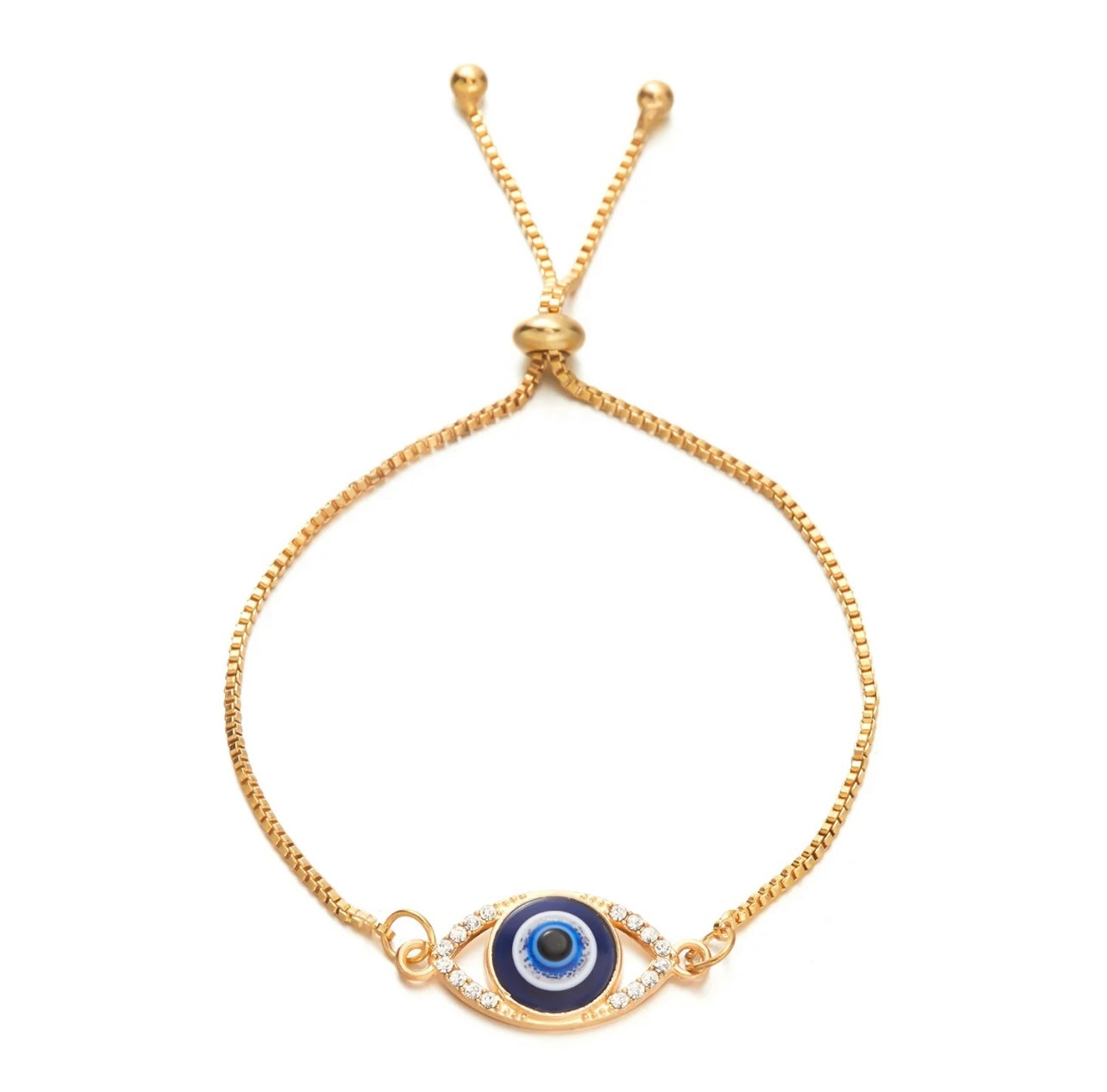 Evil Eye Bracelet (Gold Tone)